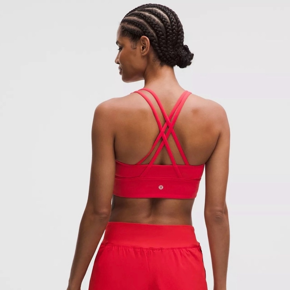 Ribbed lululemon Energy Red Sports Bra